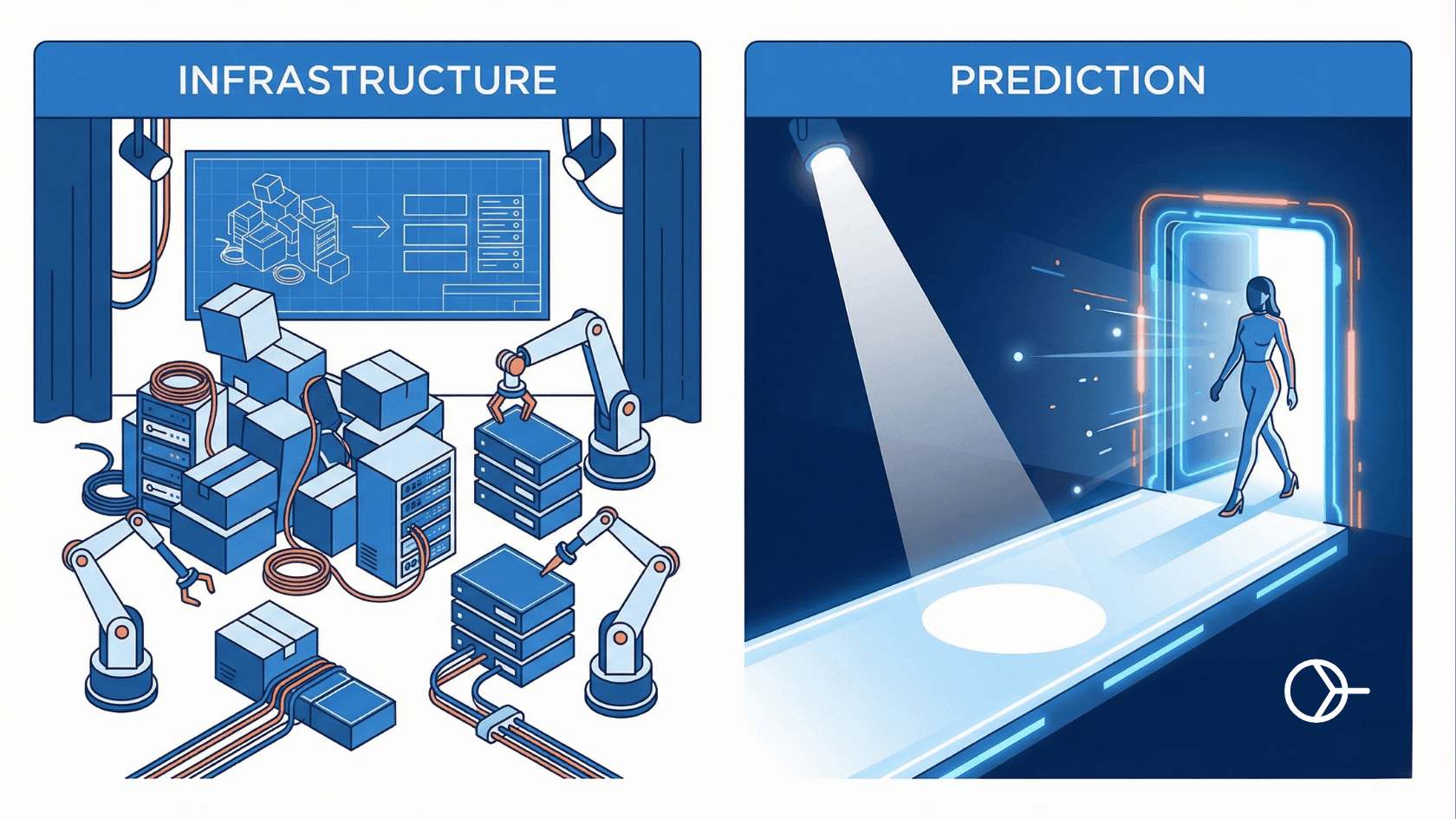 One side showing "Backstage" (Hyperspeed) and the other "Runway" (Smart Prefetch).