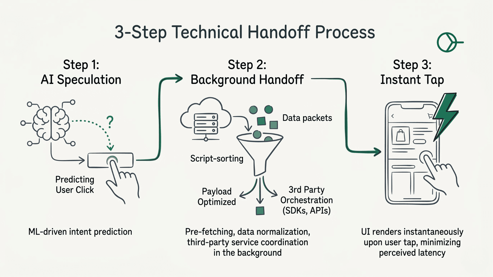 3 Step Handoff Process Between NitroPack, Yottaa and Smart Prefetch
